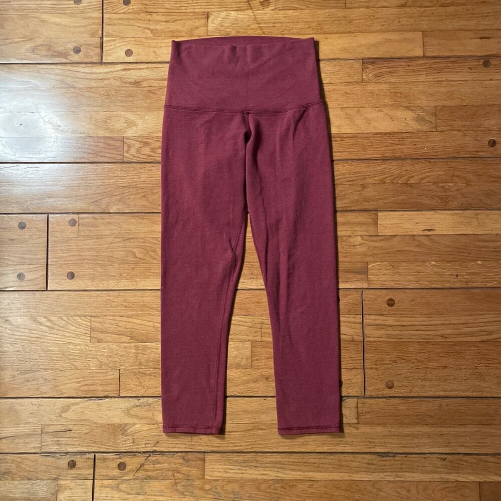 Lululemon Wunder Under Crop Cotton Roll Down